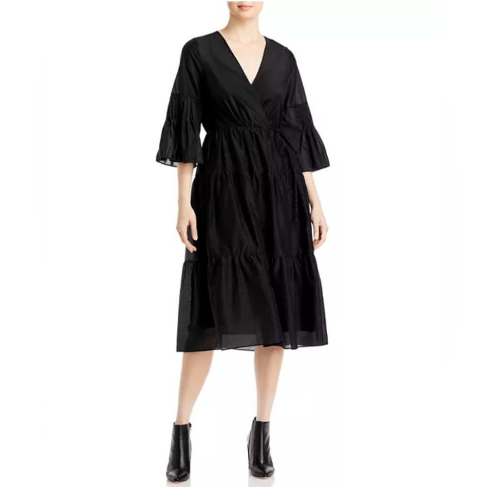 Kobi Halperin Sasha Midi Dress in Black, Size S New w/Tag $458